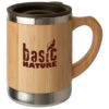 Basic Nature - Tasse En Acier Inoxydable Avec Bambou - Tasse -Bivouac Nature basic nature tasse en acier inoxydable avec bambou tasse
