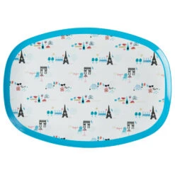 Rice - Melamine Rectangular Plate - Assiette -Bivouac Nature rice melamine rectangular plate assiette 2