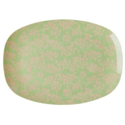 Rice - Melamine Rectangular Plate - Assiette -Bivouac Nature rice melamine rectangular plate assiette 4